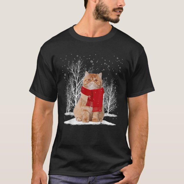 Funny Persian Cat Wearing Ugly Christmas Sweater S (Front)