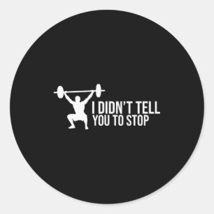 Funny Personal Trainer Saying Gift Gym Coach Train Classic Round Sticker