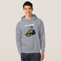 Funny Personalise Snowmobile Skeleton Rider
