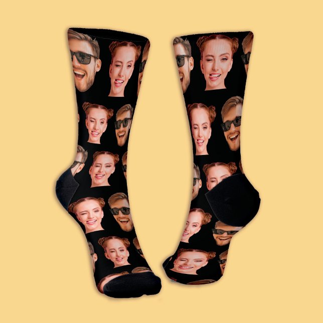 Funny Personalised 2 Face Photo Socks (Funny Personalized 2 Face Photo Socks
)