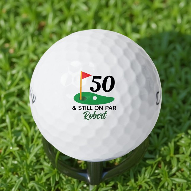 Funny Personalised 50th Birthday Gift for Golfer Golf Balls (Creator Uploaded)