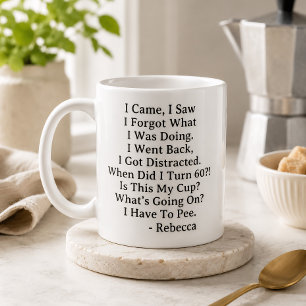 Funny Personalised 60th Birthday Coffee Mug