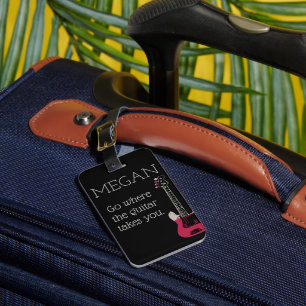 Funny Personalised Bag Attention For Guitarists Luggage Tag