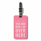 Funny Personalised Bag Attention | Humour Pink