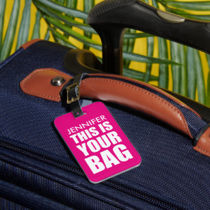 Funny Personalised Bag Attention Travel Luggage Luggage Tag
