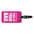 Funny Personalised Bag Attention Travel Luggage