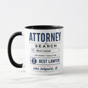 Funny Personalised Best Attorney Gift Mug