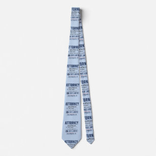 Funny Personalised Best Attorney Tie