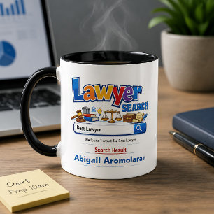 Funny Personalised Best Lawyer  Mug