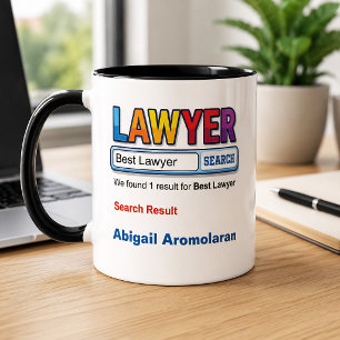 Funny Personalised Best Lawyer Mug