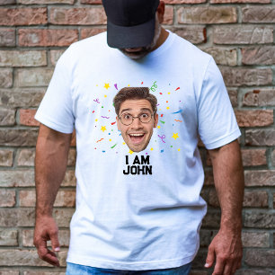Funny Personalised Birthday Party Custom Photo T-Shirt