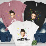 Funny Personalised Birthday Party Custom Photo Tri-Blend Shirt<br><div class="desc">Bring the laughter to your next birthday bash with our Funny Personalised Birthday Party Custom Photo Tri-Blend Shirt. This custom shirt is designed to add a playful and unique twist to your celebration, featuring a funny picture face and name of your choice. Perfect for creating a memorable group look, these...</div>