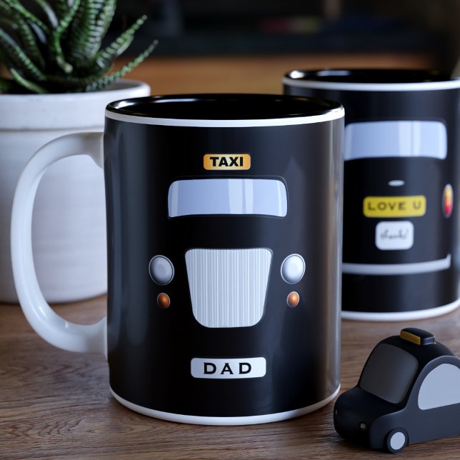Funny Personalised Black Taxi Cab Coffee Mug (Creator Uploaded)