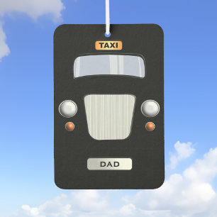 Funny Personalised Black Taxi Car Air Freshener