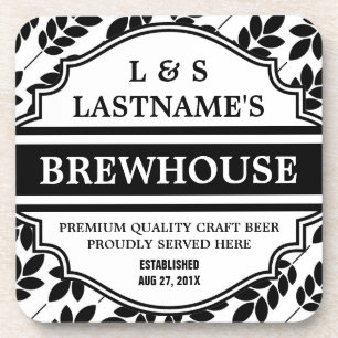 Funny Personalised Brewhouse for Home Brewer Coaster