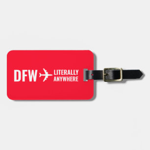 Funny Personalised Bright Red Custom Luggage Tag