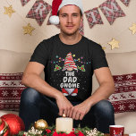 Funny Personalised Christmas Gnome T-Shirt<br><div class="desc">Easily personalise this fun winter holiday design featuring a Christmas gnome,  that reads: The dad gnome. Make your own unique matching set for the family!</div>