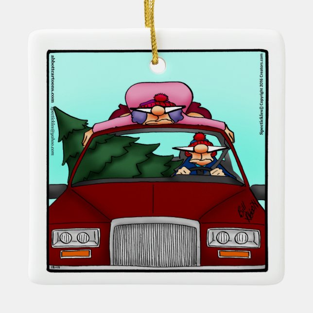 Funny Personalised Christmas Ornament Gift (Front)