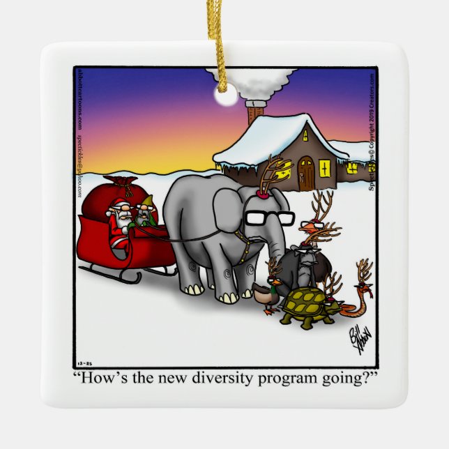 Funny Personalised Christmas Ornament Gift (Front)