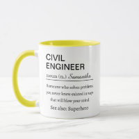 Funny Personalised Civil Engineer Definition
