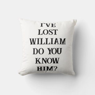 Funny Personalised Comic Book Lost Golf Balls Cushion