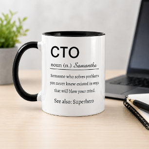 Funny Personalised CTO Definition Mug