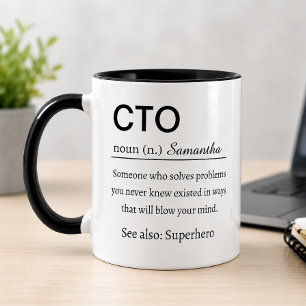 Funny Personalised CTO Definition Mug
