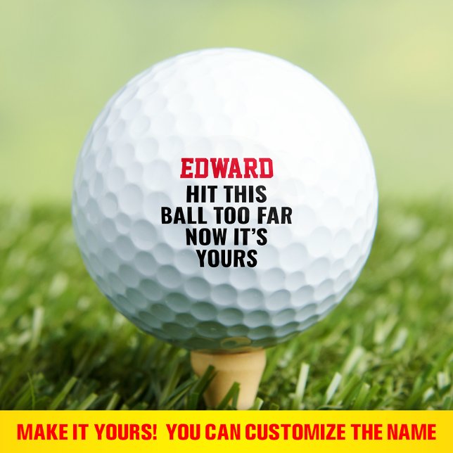 Funny Personalised Custom name lost Golf Balls (Creator Uploaded)