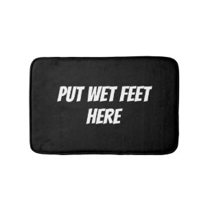funny Personalised Custom text Bath Mat