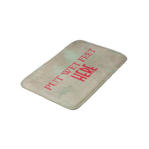 Funny Personalised Custom Your Own Photo & Text Ba Bath Mat