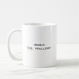 Funny personalised doctor's coffee mug