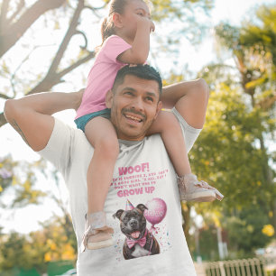 Funny Personalised Dog Birthday Dad T-Shirt