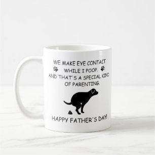 Funny Personalised Dog Dad, Dog Poop Father's day Coffee Mug