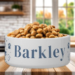 Funny Personalised Dog Dish Pet Bowl<br><div class="desc">This funny and cute personalised unique dog bowl will sure be the talk of your kitchen ! Let your dog contemplate his next daily activity after breakfast with this cute, unique dog bowl . Eat - Sleep - Play - Poop - Repeat. COPYRIGHT © 2020 Judy Burrows, Black Dog Art...</div>