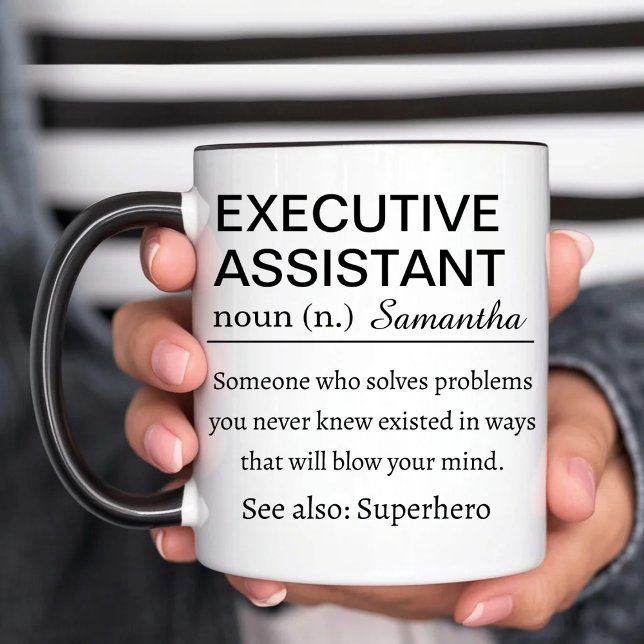 Funny Personalised Executive Assistant Definition Mug (Creator Uploaded)