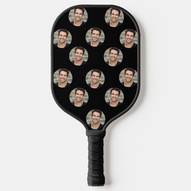 Funny personalised face, Custom photo Pickleball Paddle (Front)