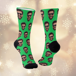 Funny Personalised Face Photo Crew Socks