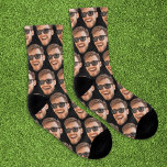 Funny Personalised Face Photo Socks For Men<br><div class="desc">Funny personalised face socks with your own photo. Upload a cutout of the face with a transparent background and it will automatically be replicated all over the socks,  on both sides. To make the cut-out,  you can download any mobile or computer app,  use the program named Canva or Photoshop.</div>