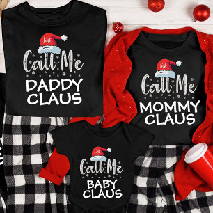 Funny Personalised Family Claus Christmas Pajama T-Shirt