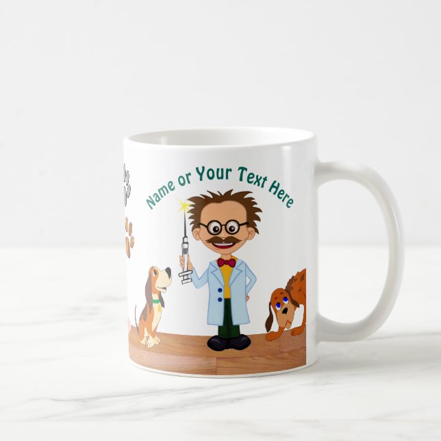 Funny Personalised Gifts for Your Veterinarian Coffee Mug (Right)