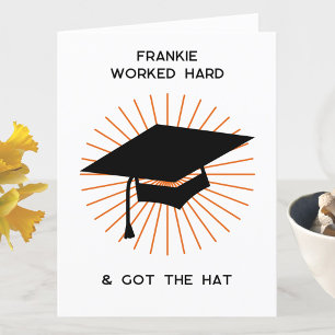 Funny Personalised Graduation Announcement