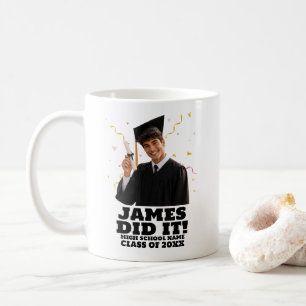 Funny Personalised Graduation Party Custom Photo Coffee Mug