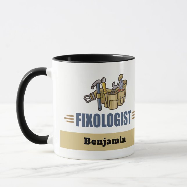 Funny Personalised Handyman Mug (Left)