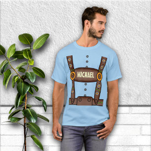 Funny Personalised Lederhosen Oktoberfest Shirt
