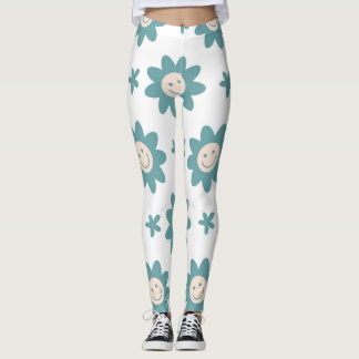 Funny personalised leggings floral styles.