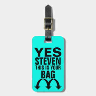 Funny Personalised Luggage Tag