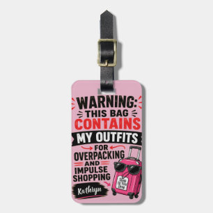 Funny Personalised Luggage Tag