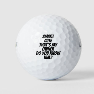 Funny Personalised message name Golf Balls