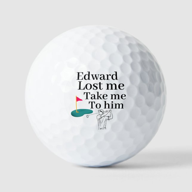 Funny Personalised Name Golf Ball (Front)