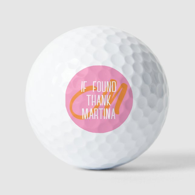 Funny Personalised Name Golf Balls (Front)